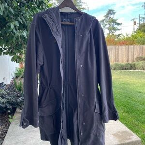 Abercrombie & Fitch Dark Gray Trench Coat